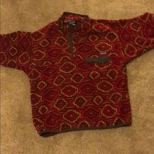 Patagonia Quarter Snap Pullover Red Synchilla